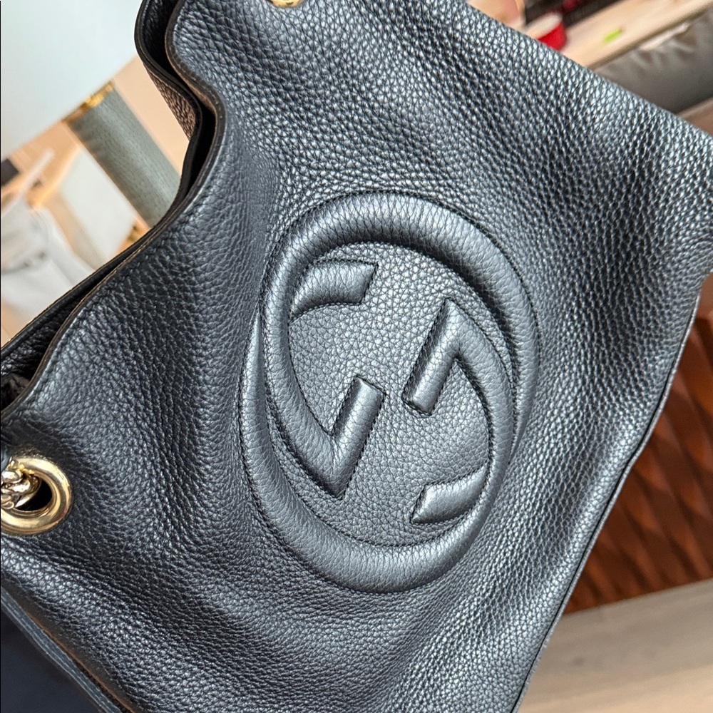 Authentic Gucci Soho black Shoulder Bag - Picture 6 of 9